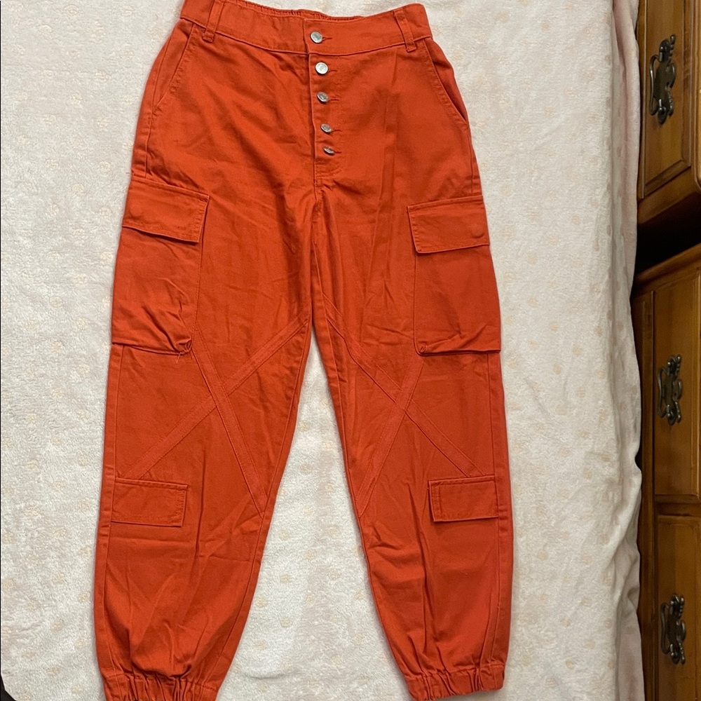 Forever 21 Women’s Button Down Cargo Joggers